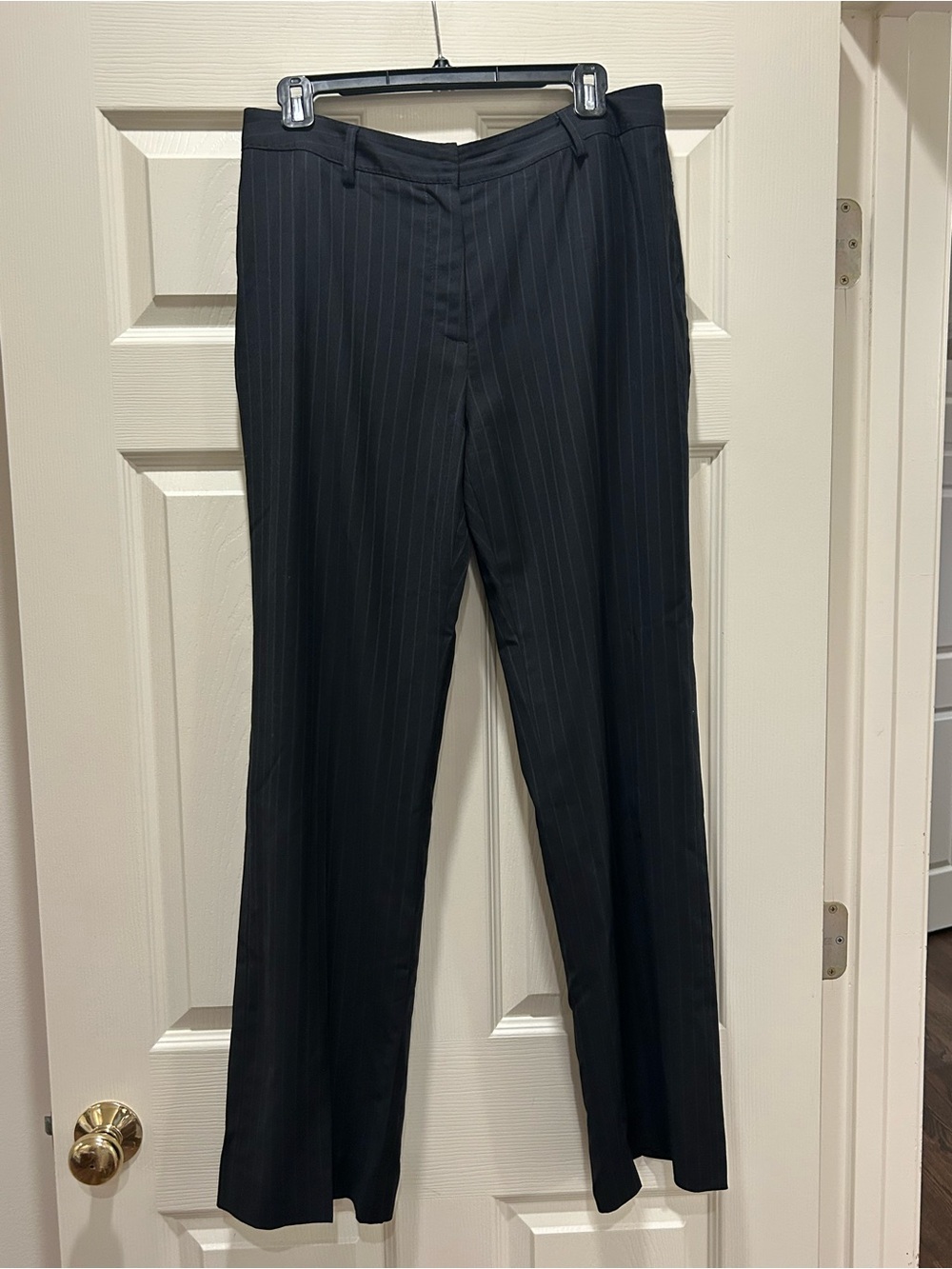 Gerard Darel Black Pinstripe Dress Pants